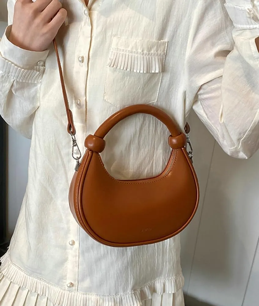 Crescent Purses for Women Cute Y2k Shoulder Crossbody Bag Small Dumpling Totes Handbag Vegan Leather Clutch Satchel