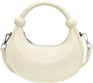 Crescent Purses for Women Cute Y2k Shoulder Crossbody Bag Small Dumpling Totes Handbag Vegan Leather Clutch Satchel