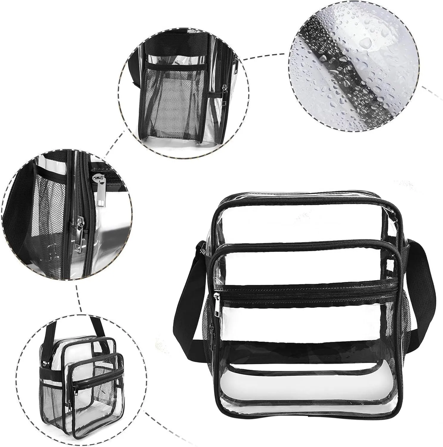 Crossbody Waterproof Trendy Bag for Men Women Shoulder Bags Anti-Theft Design for Travel Womens Trendy Cute Bag