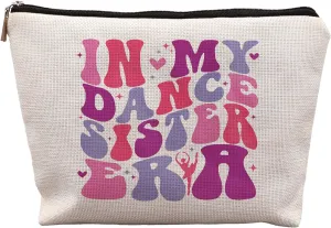 Dance Sister Gifts Makeup Bag, Women's Cosmetic Storage, Travel & Daily Use, Rectangular Makeup Bag