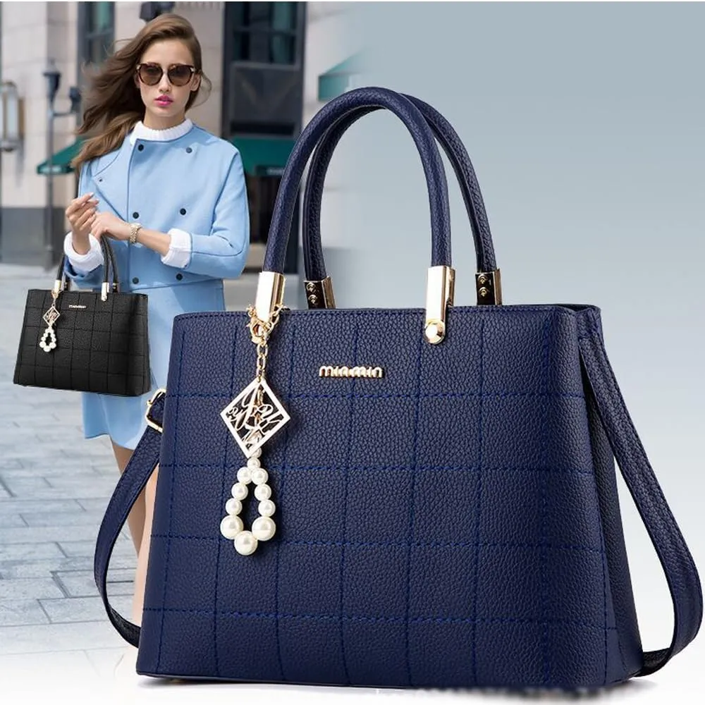 Dayfine Top Handle Bags Womens Handbags and Purses Faux Leather Satchel Bag Ladies Totes Shoulder Crossbody Bag Pearl Pendant