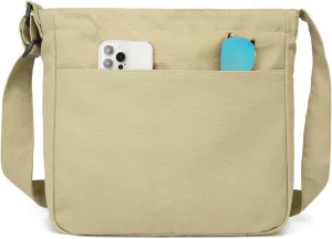 Dreubea Womens Casual Canvas Bag Ladies Tote Shoulder Handbag Crossbody Purse for Daily Use