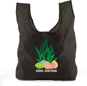 Easter Basket Bags, Bulk Reusable Grocery Bags, Easter Egg Hunt Tote Bags - Gone Hunting