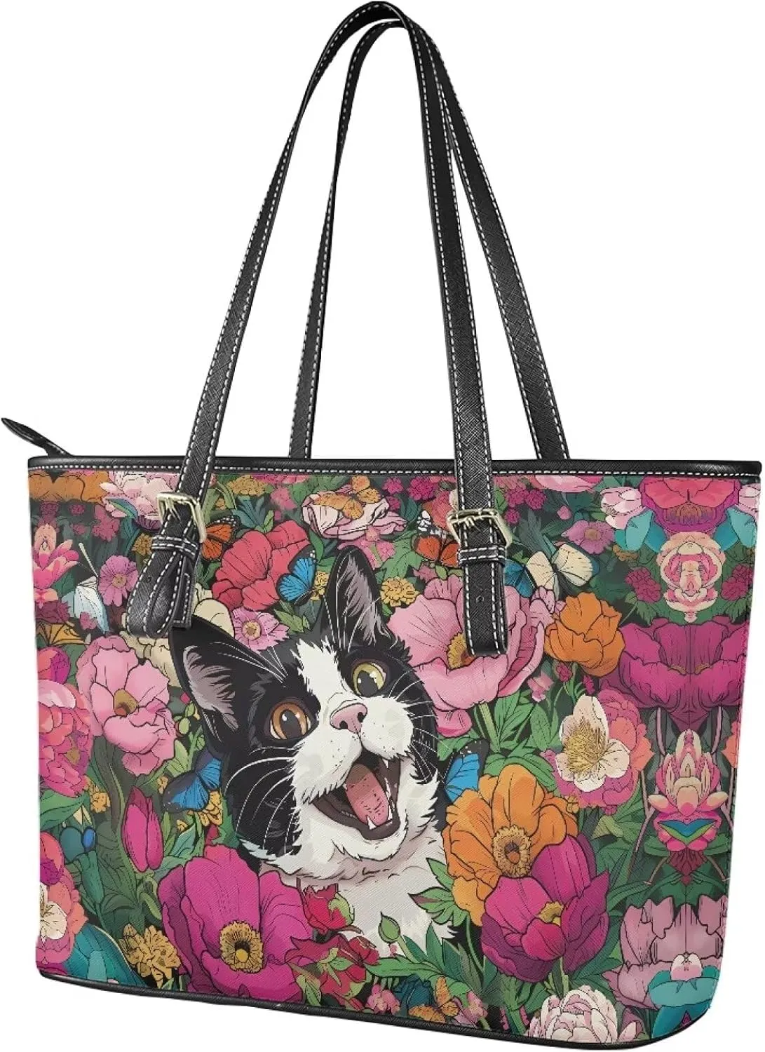 Eritanae Tote Bag for Women Large Capacity Shoulder Handbag Purse Water Resistant Daily Use