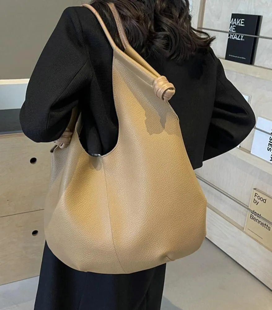 Fashion Shoulder Bag for Women Large Vegan Leather Hobo Totes Purse Handbag Top Handle Satchel Well made