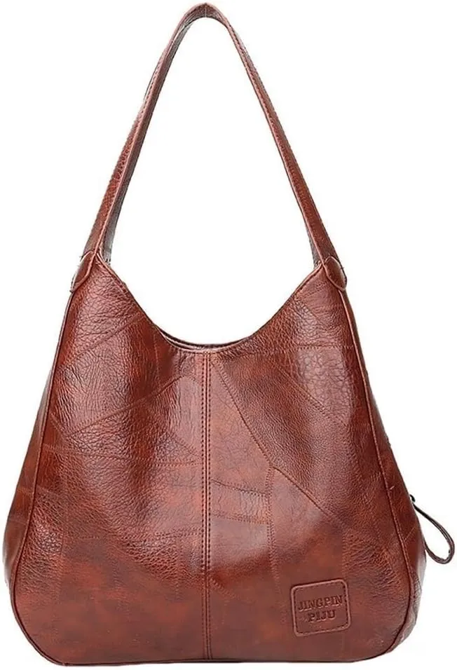 Fashion Soft Vegan Leather Hobo Shoulder & Lightweight Tote Handbags and Purses for Women's Daily Use