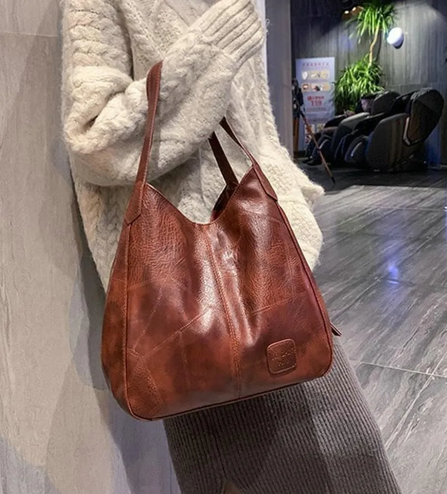 Fashion Soft Vegan Leather Hobo Shoulder & Lightweight Tote Handbags and Purses for Women's Daily Use
