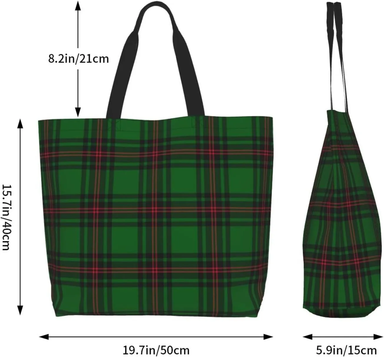 Forbes Ancient Tartan Tote Bag For Women Weekender Travel Bag Reusable Grocery Bags Large Totes Handbags