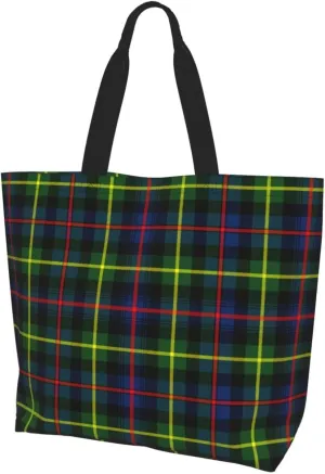 Forbes Ancient Tartan Tote Bag For Women Weekender Travel Bag Reusable Grocery Bags Large Totes Handbags