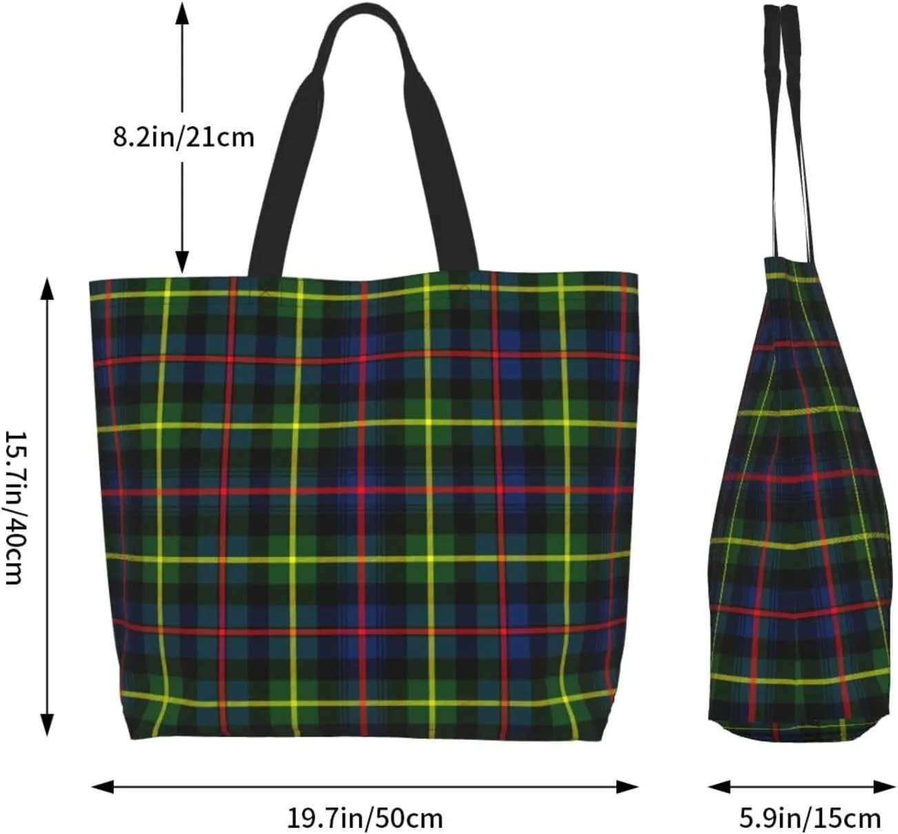 Forbes Ancient Tartan Tote Bag For Women Weekender Travel Bag Reusable Grocery Bags Large Totes Handbags