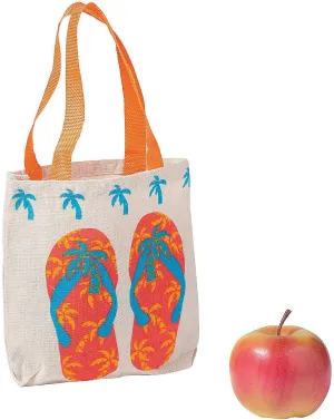 Fun Express Flip Flop Canvas Tote Bag - Apparel Accessories