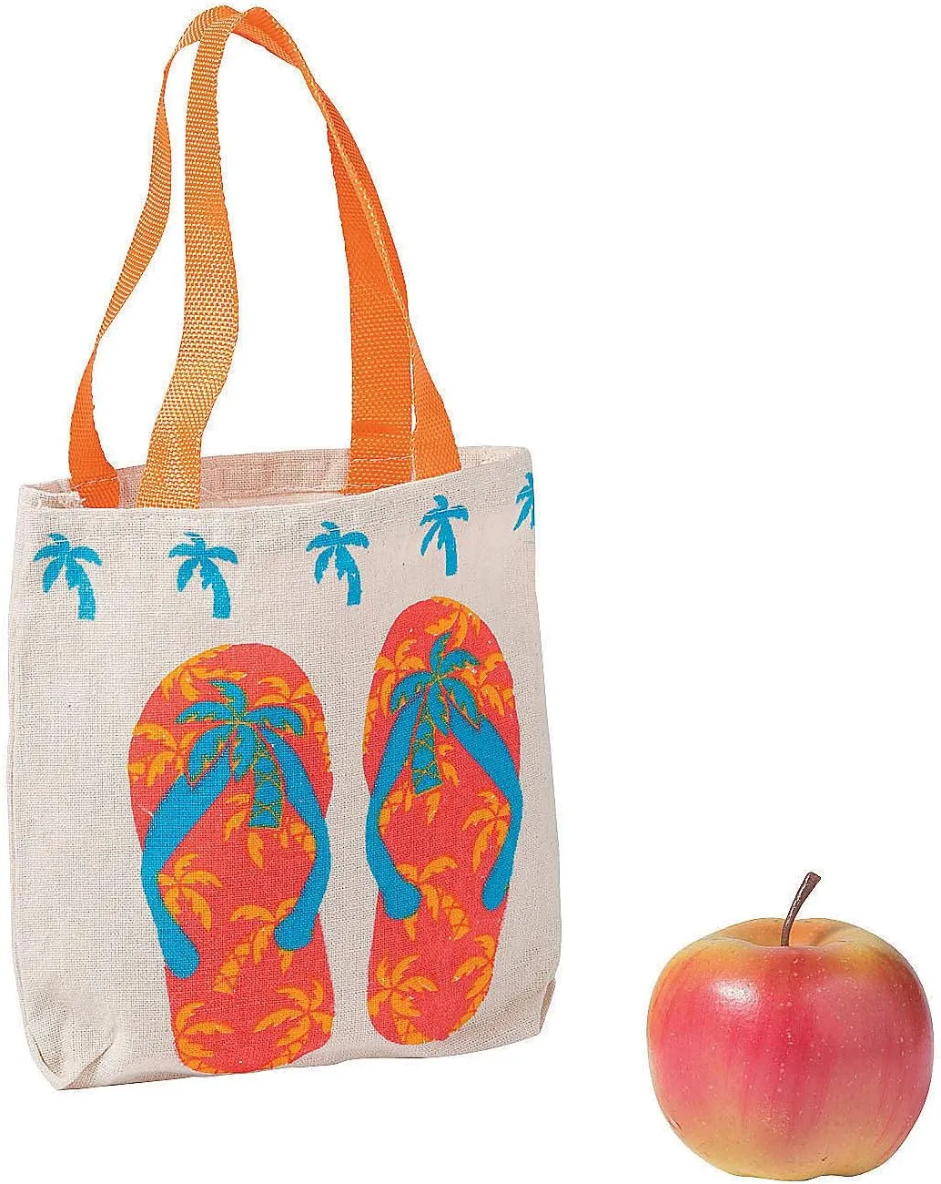 Fun Express Flip Flop Canvas Tote Bag - Apparel Accessories