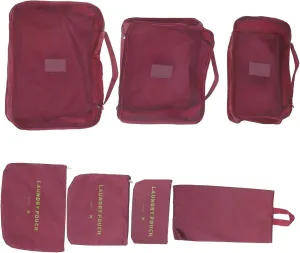 GALPADA 7pcs Travel Luggage Organizer Packing Cubes for Suitcases Travel Packing Bags Luggage Organizer Shoe Bags