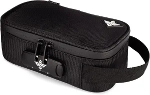 Genesis Storage Travel Case with Combination Lock Water Resistant Organizer Toiletry Bag Dopp Kit Makeup or Toiletry Bag for Men & Women (Black)