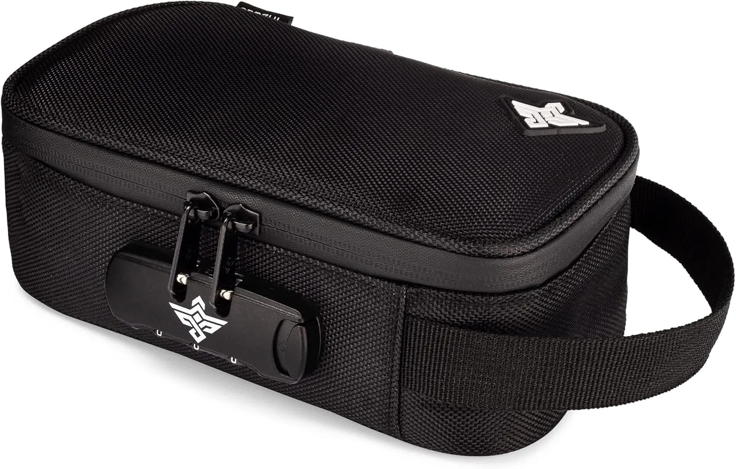 Genesis Storage Travel Case with Combination Lock Water Resistant Organizer Toiletry Bag Dopp Kit Makeup or Toiletry Bag for Men & Women (Black)