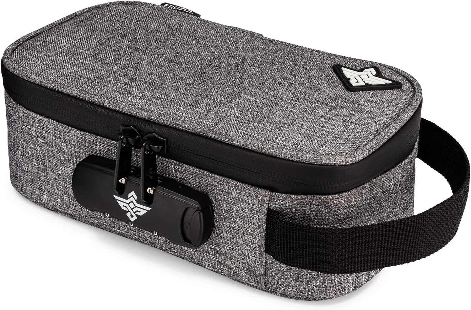 Genesis Storage Travel Case with Combination Lock Water Resistant Organizer Toiletry Bag Dopp Kit Makeup or Toiletry Bag for Men & Women (Grey)