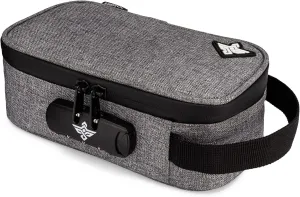 Genesis Storage Travel Case with Combination Lock Water Resistant Organizer Toiletry Bag Dopp Kit Makeup or Toiletry Bag for Men & Women (Grey)