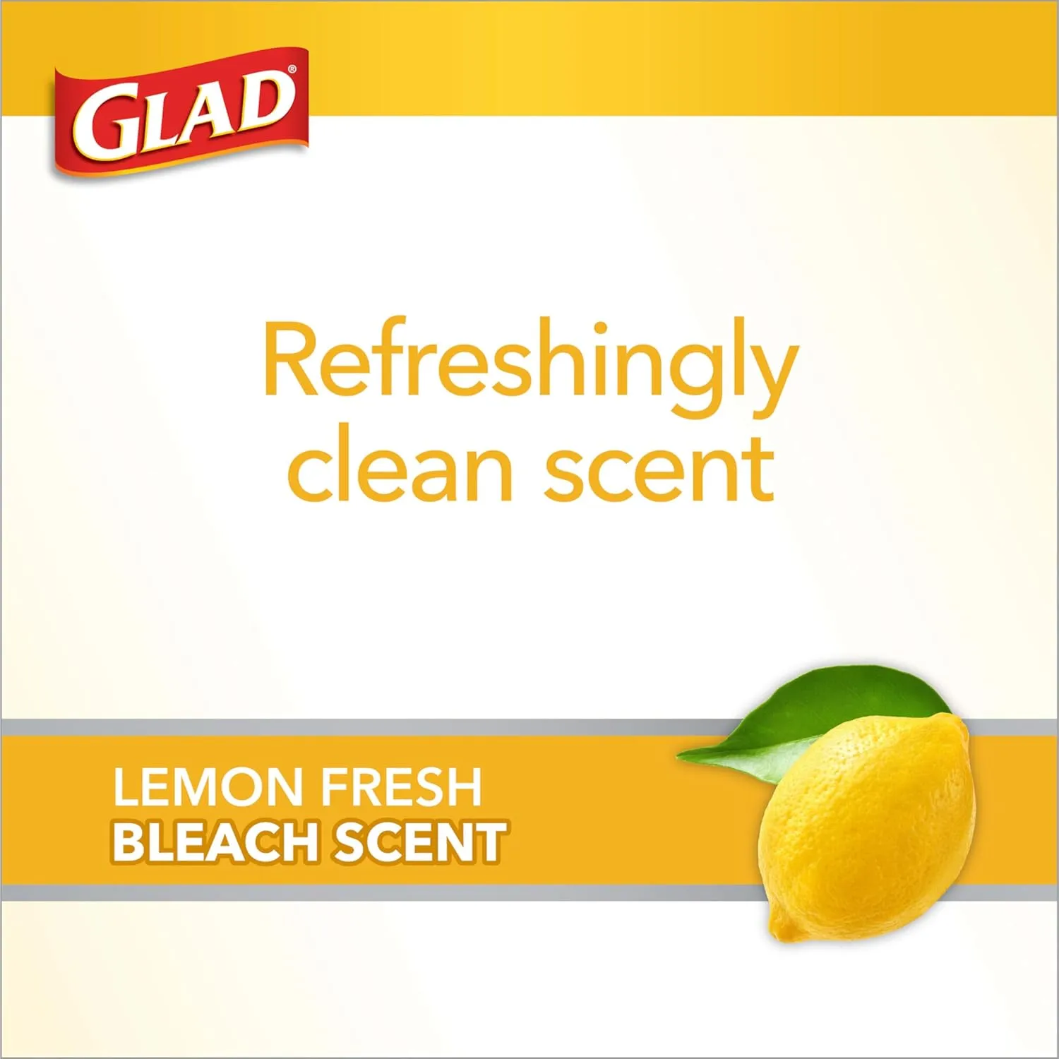 Glad ForceFlex MaxStrength with Clorox Tall Kitchen Trash Bags, 13 Gal, 34 Ct (Package May Vary)