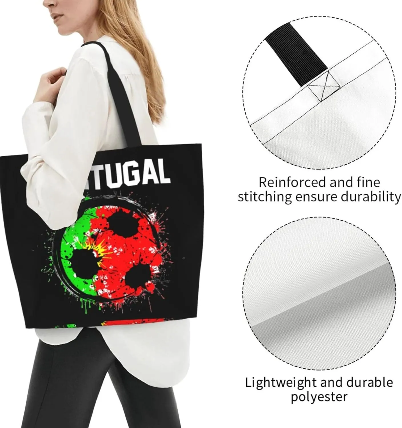 Guatemala El Salvador Flag Women's Tote Bag Large Capacity Single Shoulder Bags Handbag for Shopping Work