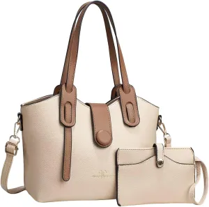 Handbags For Women Large Capacity 2 Piece Bags Single Shoulder Mother And Child Handbags For Work Shopping Travel