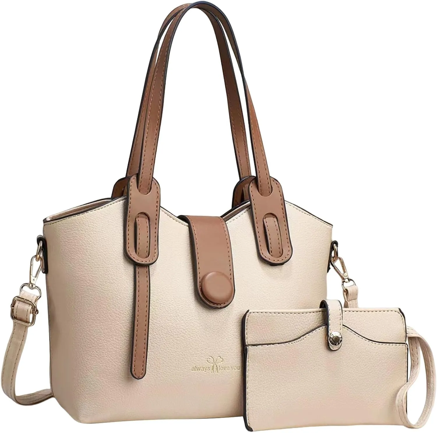 Handbags For Women Large Capacity 2 Piece Bags Single Shoulder Mother And Child Handbags For Work Shopping Travel