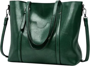 Handbags For Women Large Designer Ladies Bag Pocket Purse Leather Messenger Bag for Doll (Green, One Size)