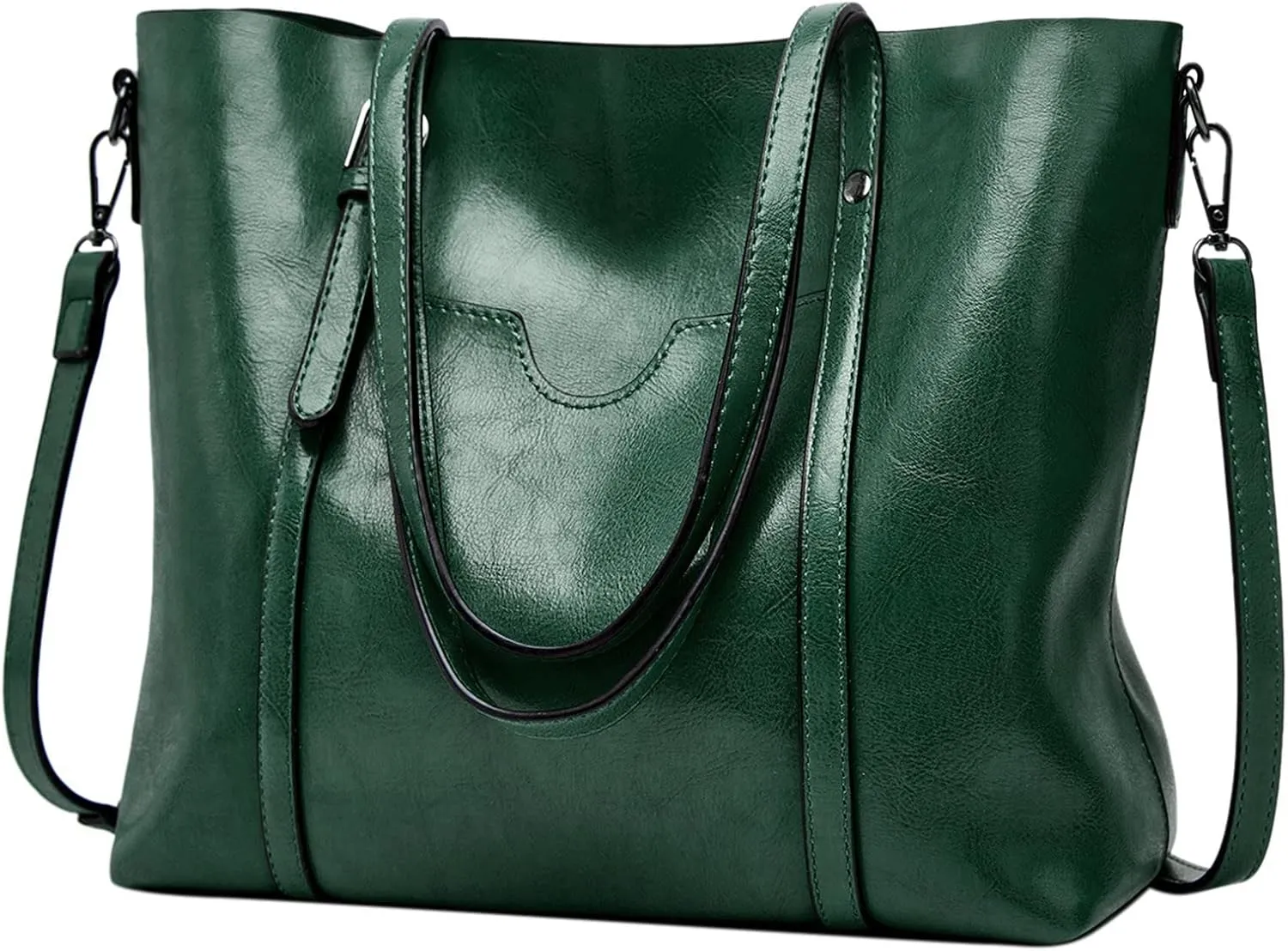 Handbags For Women Large Designer Ladies Bag Pocket Purse Leather Messenger Bag for Doll (Green, One Size)