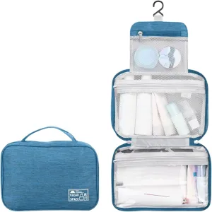 Hanging Travel Toiletry Bag for Men,10" X 6.5" Makeup Bag,Foldable Portable Large Capacity Travel Bag for Toiletries,Water-Resistant Travel Cosmetic Bag,Travel Accessories