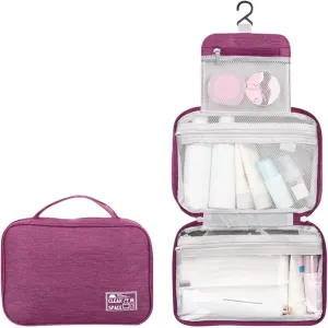 Hanging Travel Toiletry Bag for Women,10 X 6.5 Inch Makeup Bag,Foldable Large Capacity Portable Travel Bag for Toiletries,Waterproof Cosmetic Travel Bag,Travel Essentials