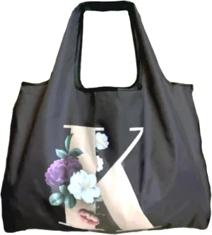 HAPPYHEDI Foldable Reusable Grocery Bags Washable Shopping Totes, Long Handles, Fold-Up Pouch, Heavy Duty Bulk