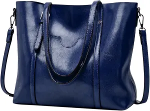 Hobo Bags For Women Retro Leather Large Top Handle Handbags Shoulder Bag With Side Pocket For Her Mom Sister