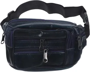 Homoyoyo Mens Crossbody Bag Waist Bag Leather Compact Coin Purse for Sports Daily Use