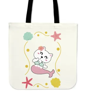 KITTY-MERMAID TOTE BAG