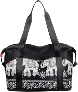 Large Capacity Travel Luggage Bag, Women's Tote Bag to Carry Airplane Fits Under Seat, Men's Short Business Carry-on Sports Gym Dry and Wet Separation BagTrend Red