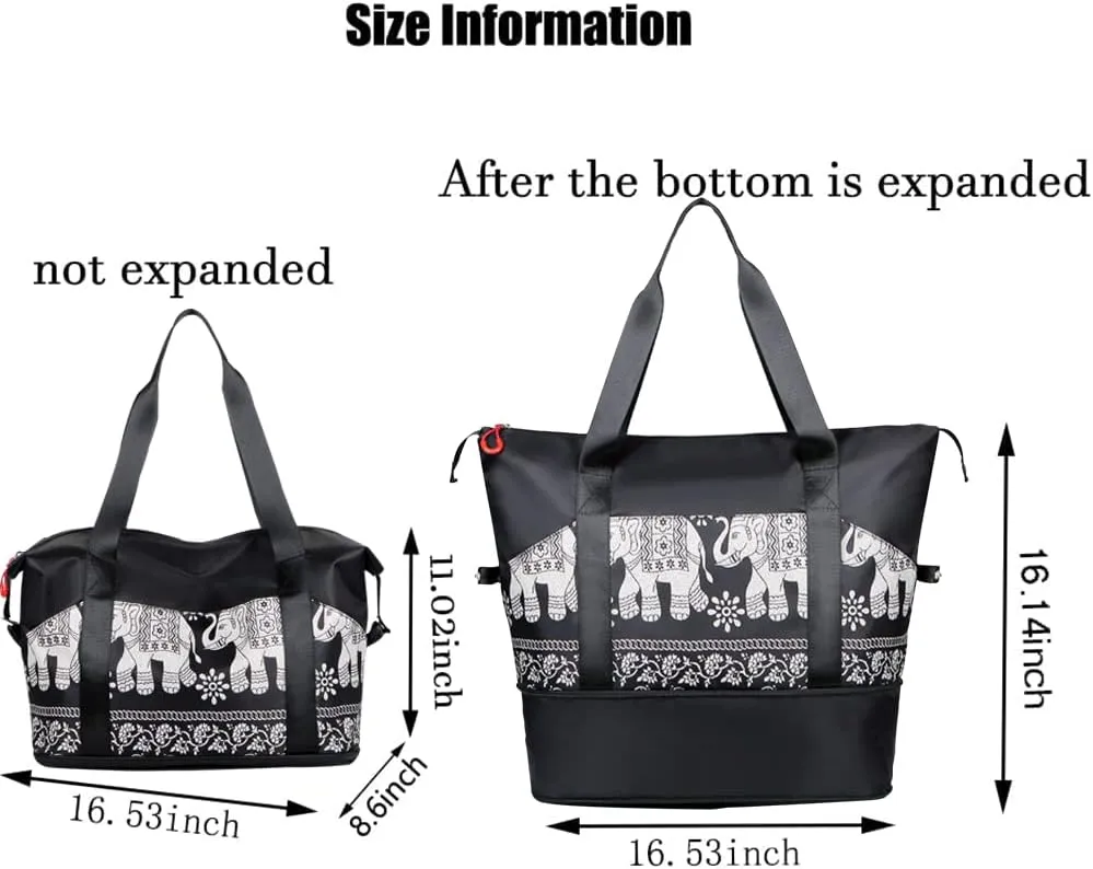 Large Capacity Travel Luggage Bag, Women's Tote Bag to Carry Airplane Fits Under Seat, Men's Short Business Carry-on Sports Gym Dry and Wet Separation BagTrend Red