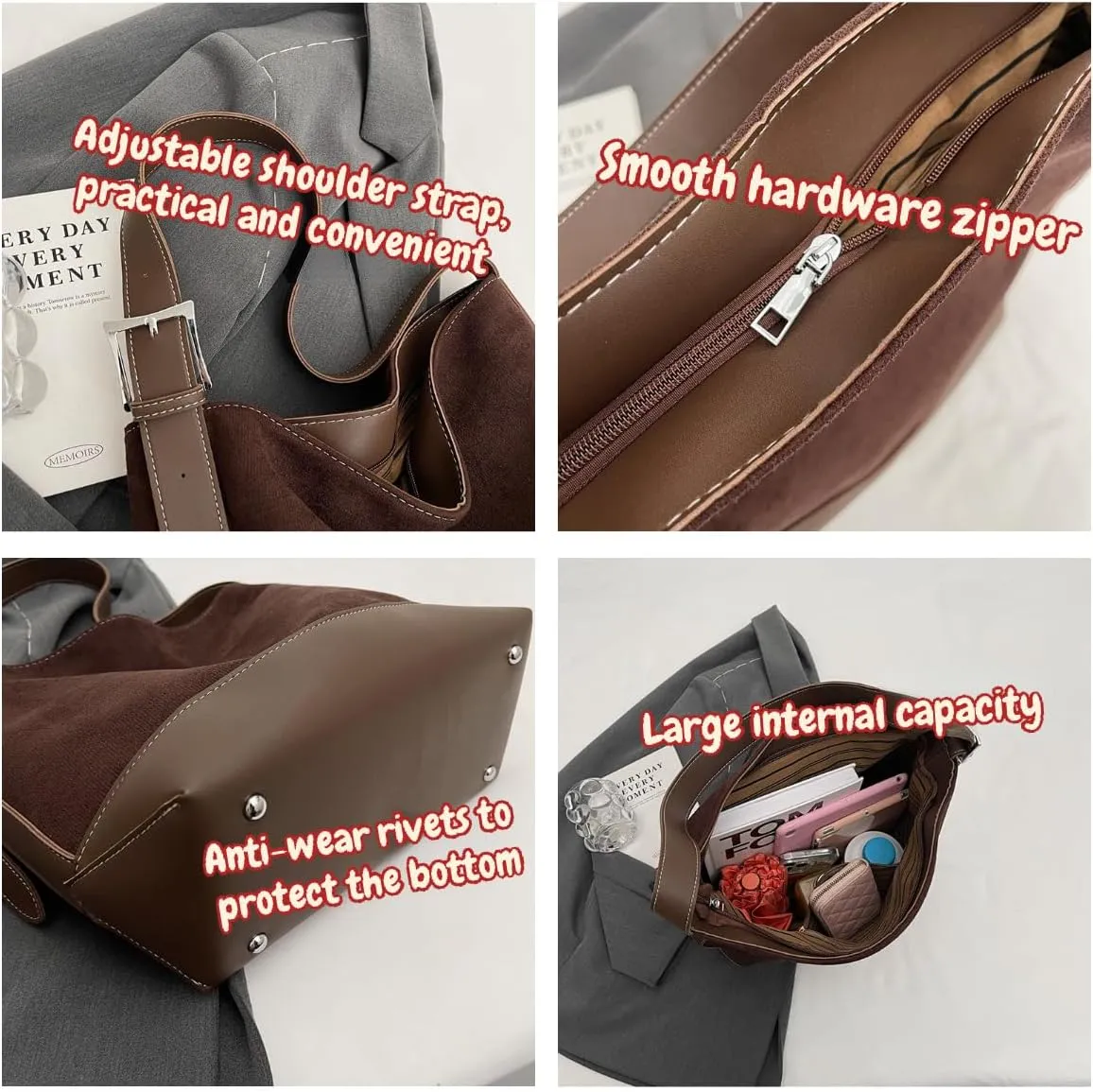 Leather Crossbody Bags for Women Leather Tote Bag Everything Tote Bag Work Tote Bags for Women Aesthetic