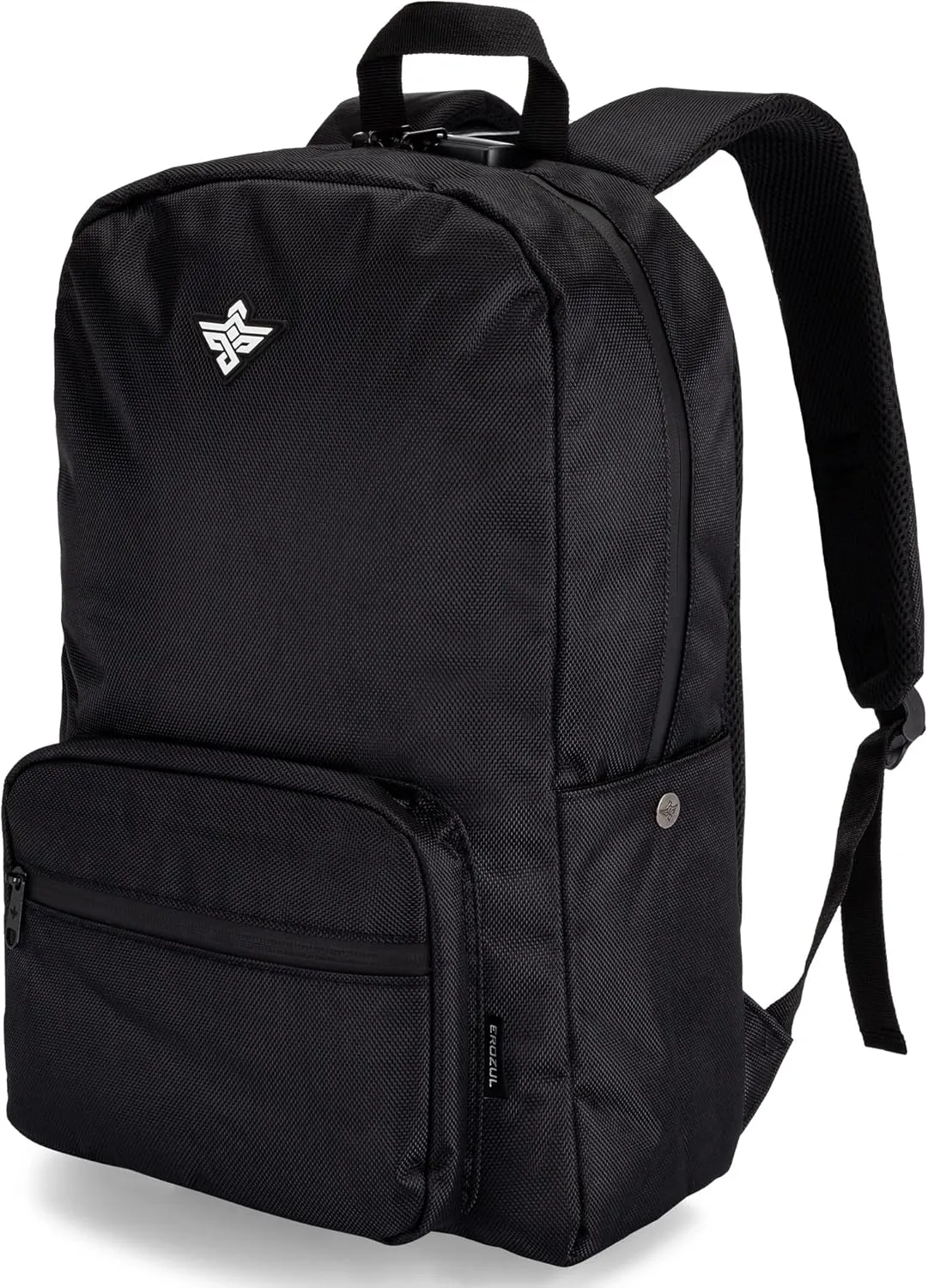 Legend Travel Laptop Back Pack with Anti Theft Combination Lock Weather Resistant Lightweight Book Bag Backpack (Black)