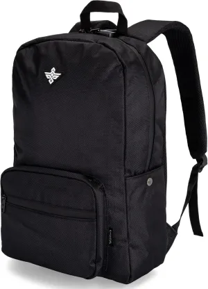 Legend Travel Laptop Back Pack with Anti Theft Combination Lock Weather Resistant Lightweight Book Bag Backpack (Black)