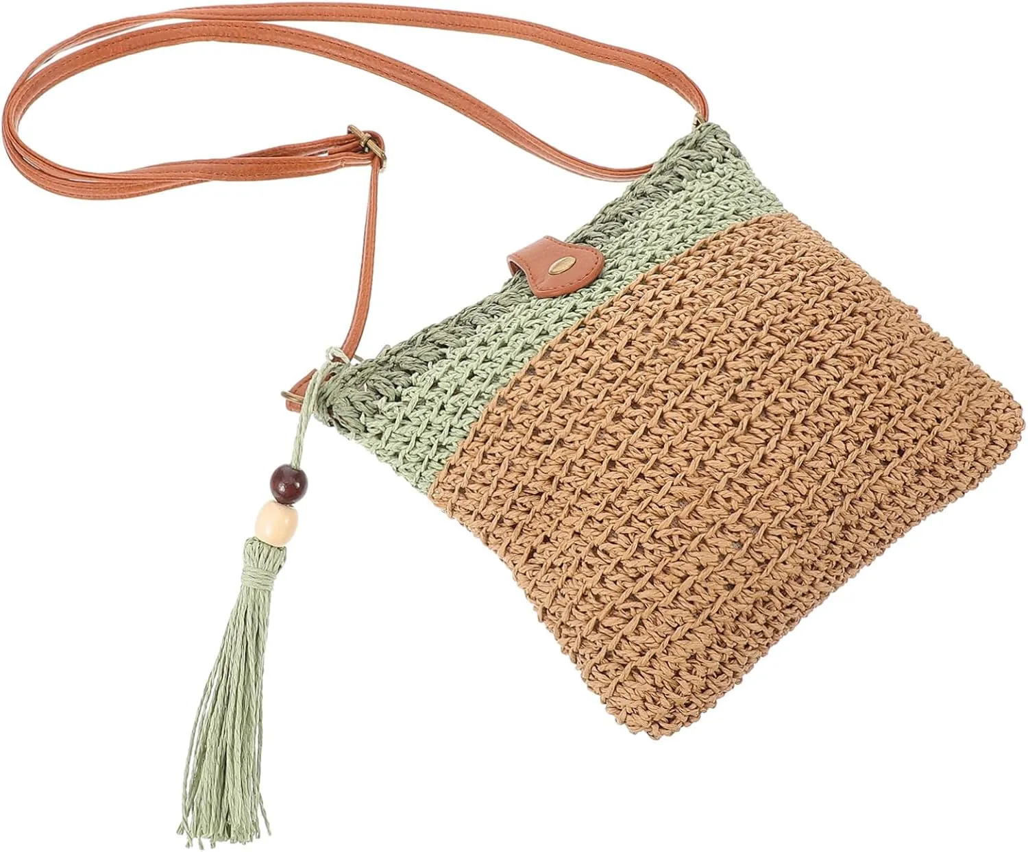 Leisure Handbag for Women Crochet Beach Bag Large Capacity for Daily Use and Travel