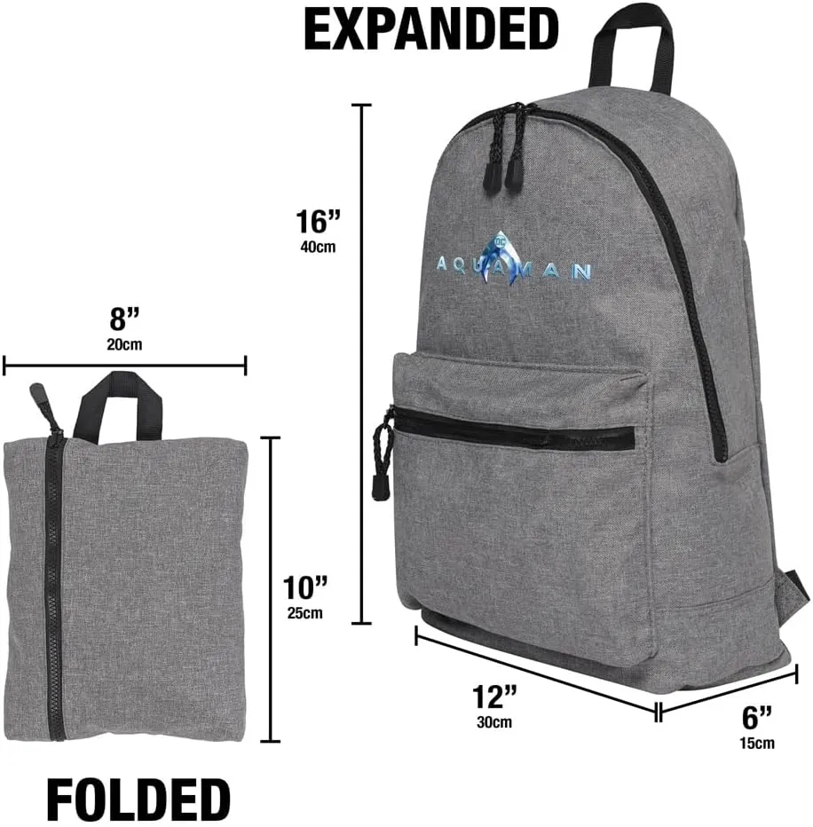 LOGOVISION Aquaman Movie Logo Lightweight Backpack for Work School Daily Use Packable for Travel
