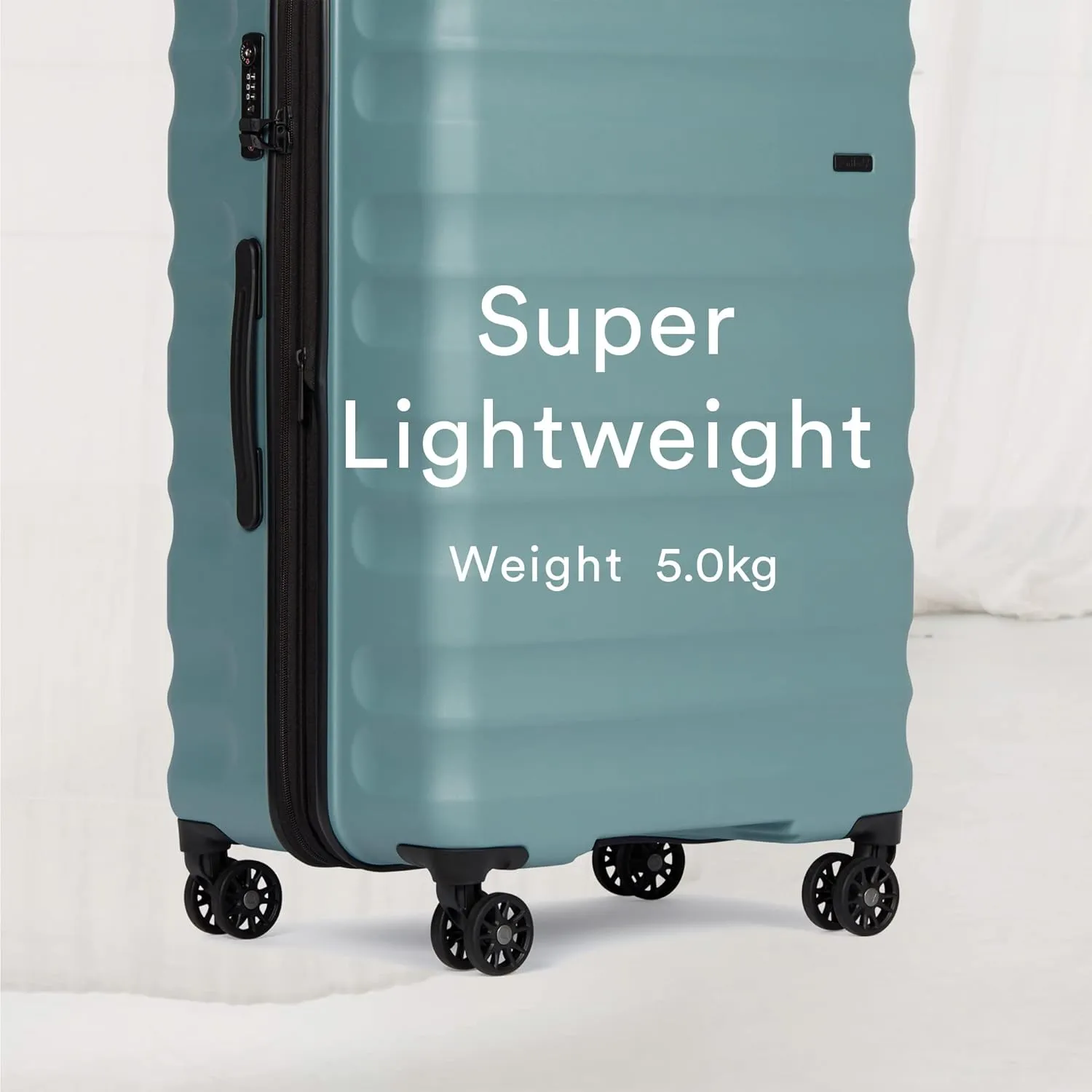 Luggage | Large Suitcase with Spinner Wheels 31 Inch | Lightweight Suitcase with Expandable Zip | Hard Case Luggage Twist Grip Handle | TSA Approved Locks | Polycarbonate | Mineral