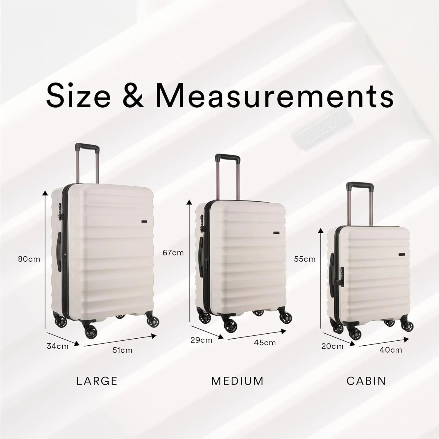 Luggage | Large Suitcase with Spinner Wheels 31 Inch | Lightweight Suitcase with Expandable Zip | Hard Case Luggage Twist Grip Handle | TSA Approved Locks | Polycarbonate | Taupe
