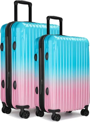 Luggage Set, 20 Inch Carry on Luggage, 24 Inch Checked Luggage Lightweight Hardside Suitcase With Spinner Wheels, TSA Lock, 2-Piece Set