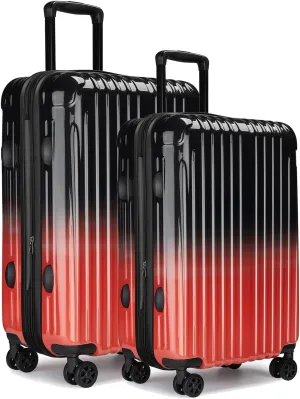 Luggage Set, 20 Inch Carry on Luggage, 24 Inch Checked Luggage Lightweight Hardside Suitcase With Spinner Wheels, TSA Lock, 2-Piece Set