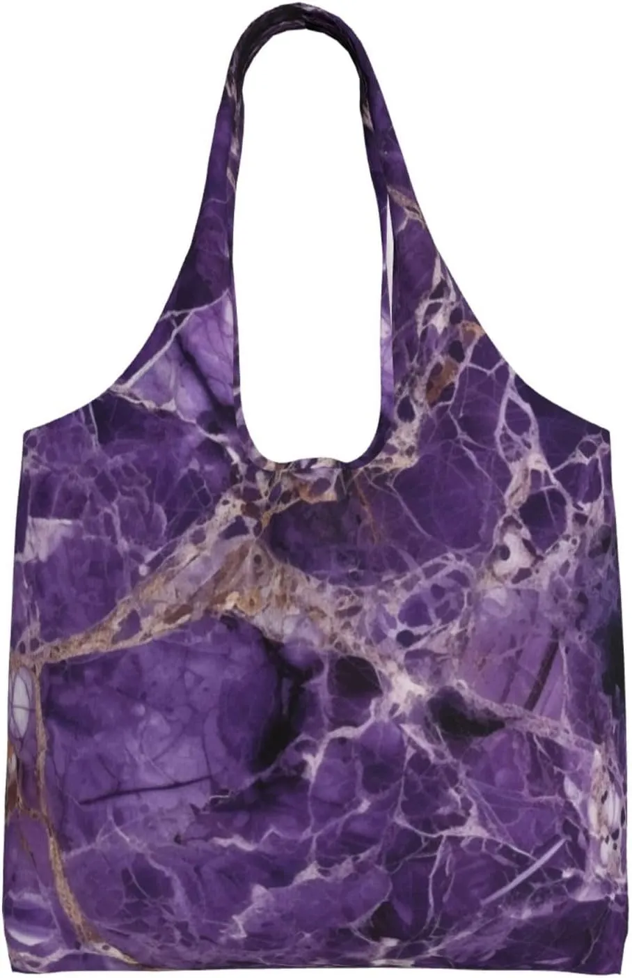 marble purple Canvas Tote Bag Aesthetic Large Shoulder Bags Reusable Shopping Bags for Women Grocery Bag Purse