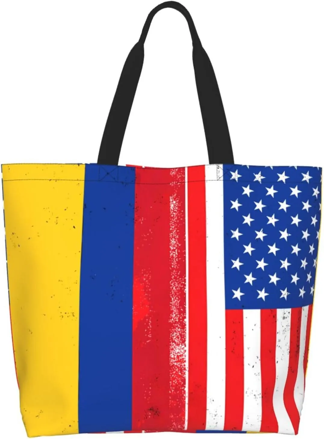 Marriage Colombian Married Flag Women's Tote Bag Large Capacity Single Shoulder Bags Handbag for Shopping Work