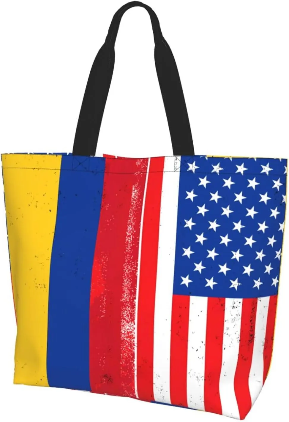 Marriage Colombian Married Flag Women's Tote Bag Large Capacity Single Shoulder Bags Handbag for Shopping Work