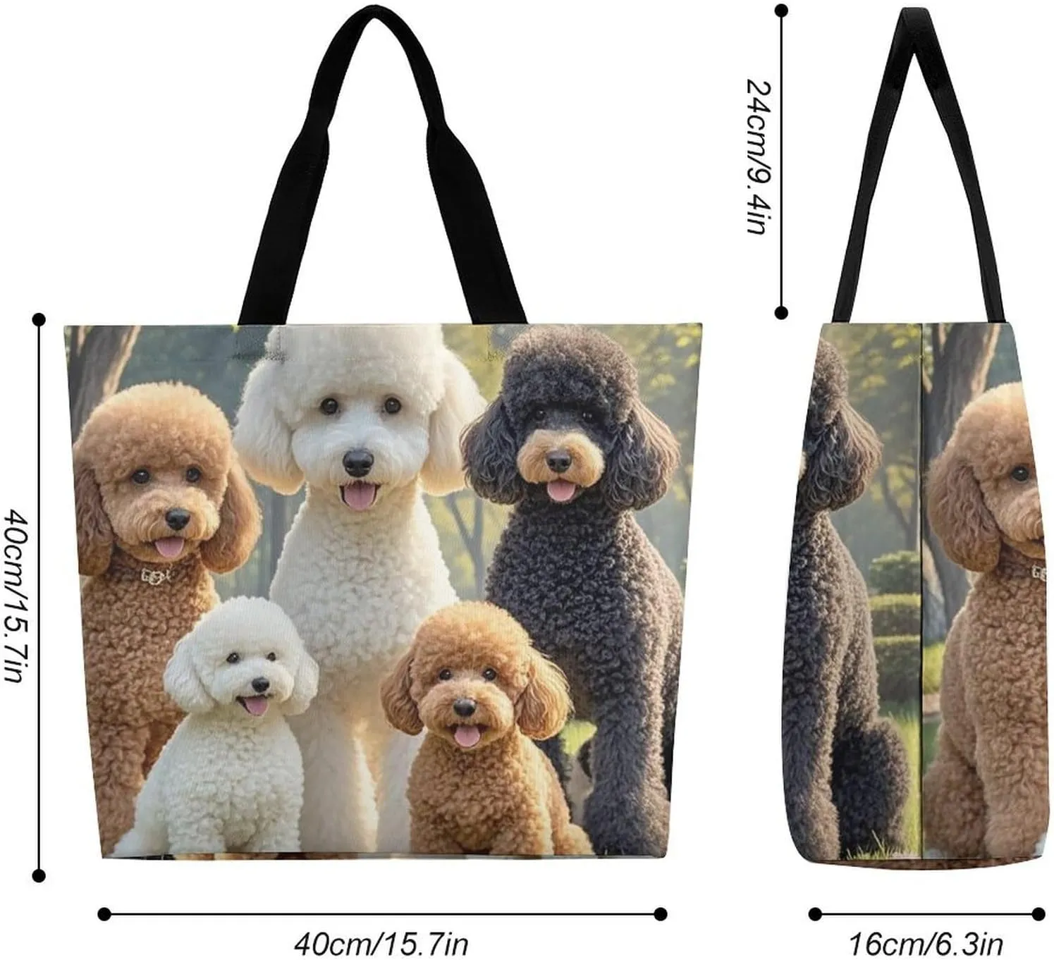 Mother Bear And Cubs Beach Bag Reusable Tote Bag Foldable Grocery Bags Women Shopping Bags for Daily Essentials