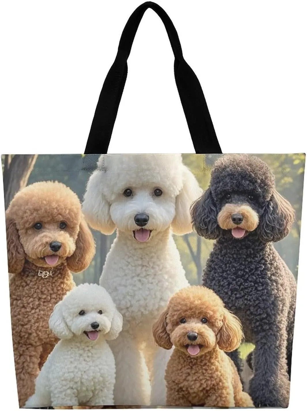 Mother Bear And Cubs Beach Bag Reusable Tote Bag Foldable Grocery Bags Women Shopping Bags for Daily Essentials