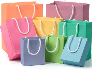 Mr. Pen- Gift Bags Assorted Sizes, 8 pcs, Small/Medium/Large, Paper Gift Bags with Handles, Easter Bags for Gifts
